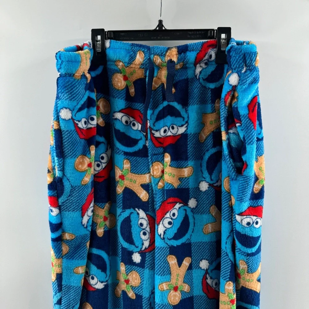 Cookie Monster Fleece Pajama Pants Size XL - Picture 3 of 8